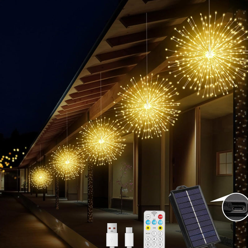 80%off🔥40% discount while stocks last!🎉Solar fireworks fairy lights for gardens and parties (Copy) (Copy)