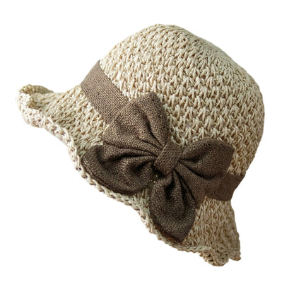 🧢 48% OFF NOW! 🌞 Elegant Woven Straw Sun Hat with Bow – Breathable, Foldable & Perfect for Beach & Travel 👒