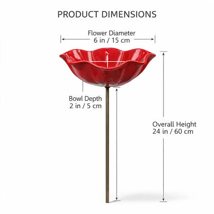 💖🎁 Mother's Day gifts for 2026 with 49% off 🎁Handcrafted metal garden stake featuring a flower and a bird 🐦