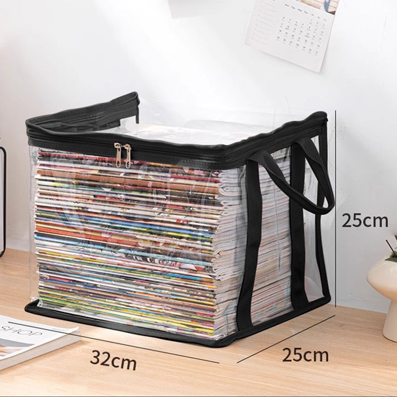 Transparent Large-Capacity Dustproof & Moisture-Proof Book Storage Bag