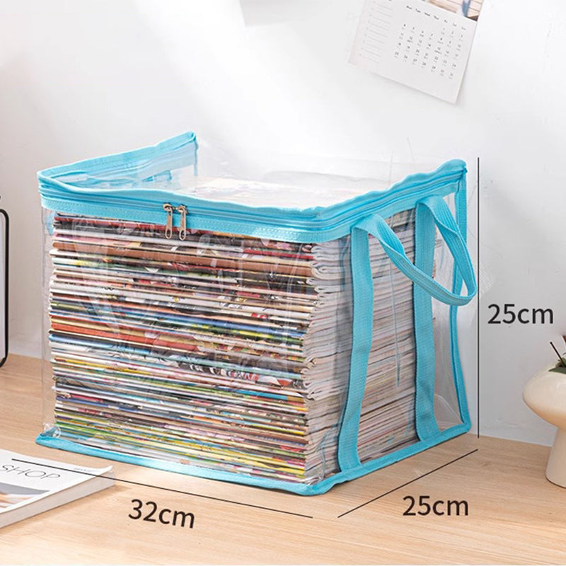 Transparent Large-Capacity Dustproof & Moisture-Proof Book Storage Bag