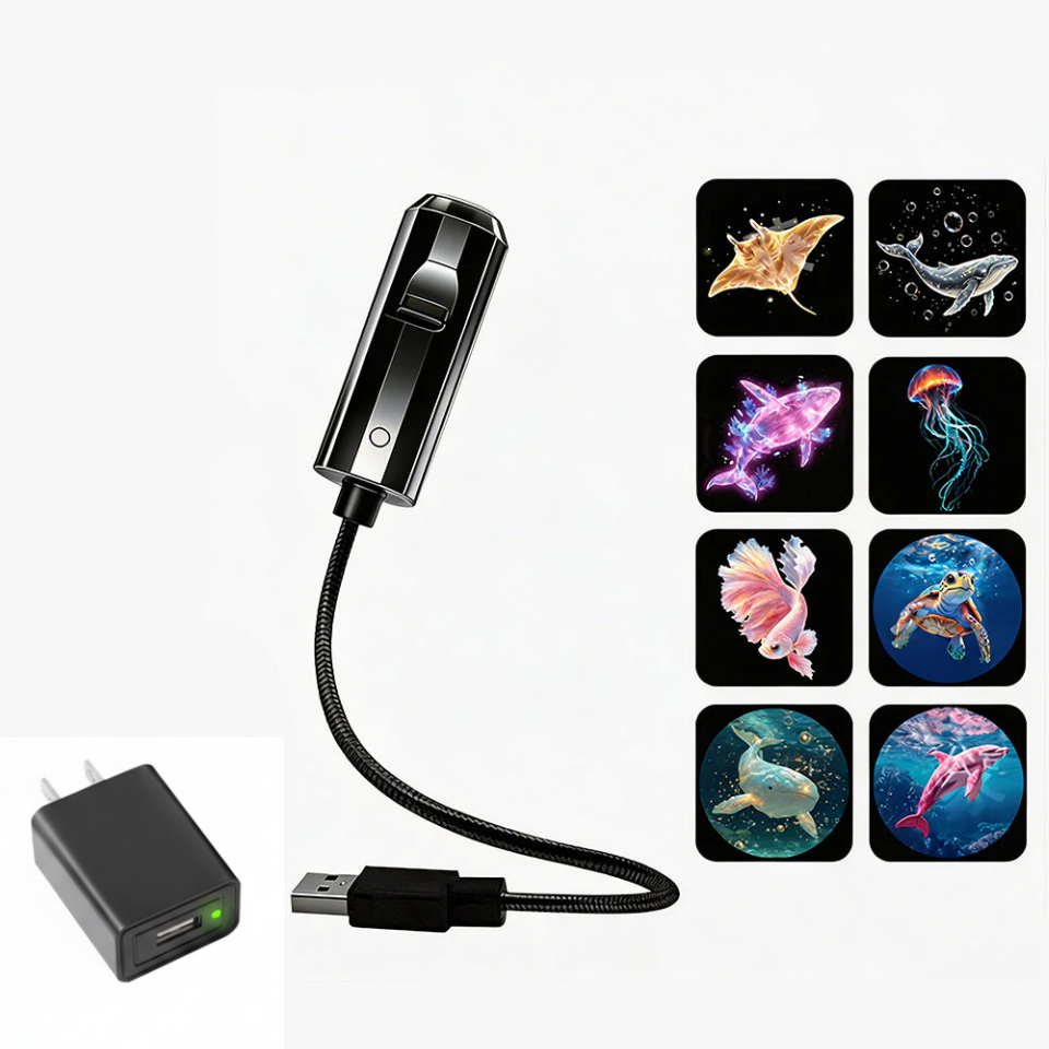 ✨ Plug-and-Play HD Galaxy & Ocean Projector Night Light🥳50,000+ Happy Users