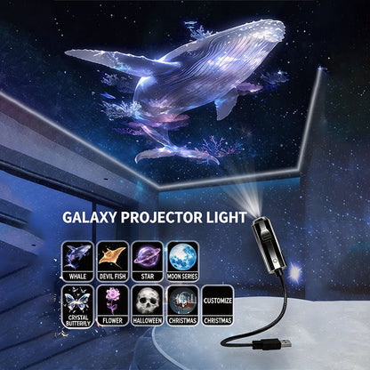 Plug-and-Play HD Galaxy & Ocean Projector Night Light🥳50,000+ Happy Users