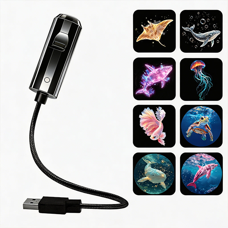 Plug-and-Play HD Galaxy & Ocean Projector Night Light🥳50,000+ Happy Users